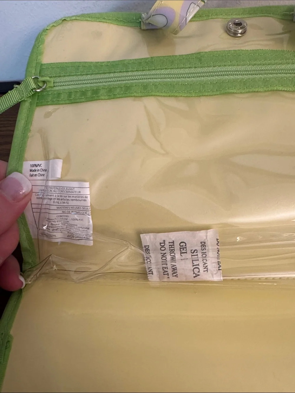 VTG 2006 Avon Naturals Lime Blossom Cosmetic Pouch Bag NWOT